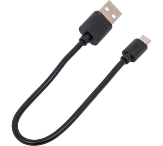 Дата-кабель PERO DC-03 micro-USB, 2А, 0.2м, черный PRDC-03MU02MB