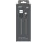 Дата-кабель PERO DC-04 8-pin Lightning, 2А, 2м, Silver-black PRDC-048P2MSB 2