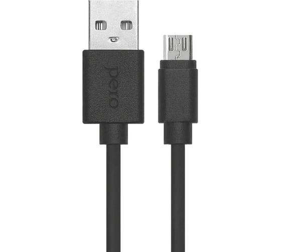 Дата-кабель PERO DC-03 micro-USB, 2А, 2м, черный PRDC-03MU2MB 1
