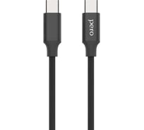 Дата-кабель PERO DC-05 Type-C to Type-C, 3А, 60W, 1м, Black PRDC-05TCTC1MB