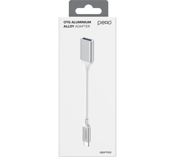 Адаптер Pero AD15 OTG TYPE-C TO USB 3.0, белый PRAD15WH