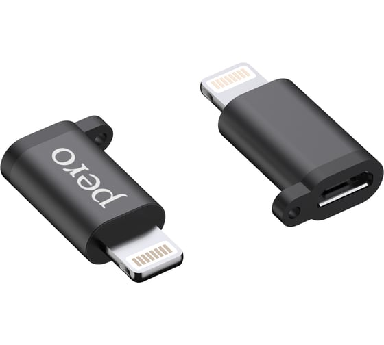 Адаптер AD01 LIGHTNING TO MICRO USB, черный Pero PRAD01LMBK