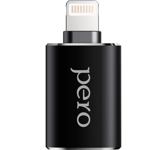 Адаптер Pero AD02 OTG LIGHTNING TO USB 3.0, черный PRAD02LTBK