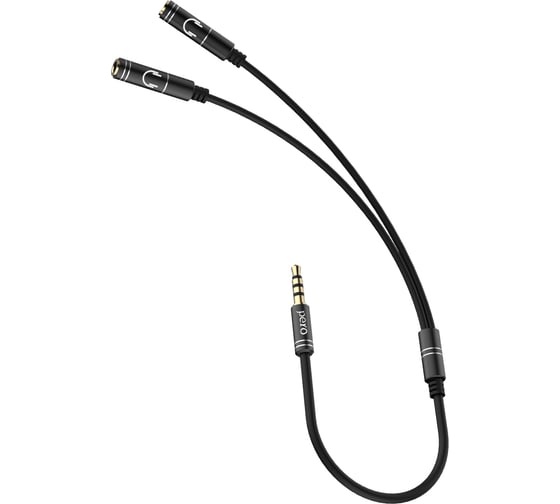 Аудио разветвитель PERO AD07 PREMIUM AUX SPLITTER, черный PRAD07MSBK