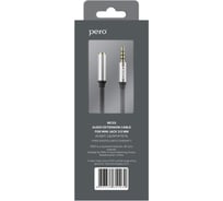 Аудио-удлинитель PERO MC-03 JACK 3.5, 2м, Black PRMC-032MB