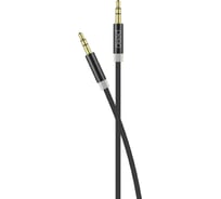 Аудио-кабель PERO MC-01 2x3.5 JACK, 3м, Black PRMC-013MB