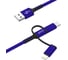 Дата-кабель PERO DC-06 Universal 3 in 1 (Lightning/micro USB/Type-C), 2А, 2м, синий PRDC-06U2MBL 2