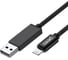 Дата-кабель PERO DC-07 UNIVERSAL 2 in 1, USB-A + PD to Lightning, 1m, Black PRDC-07UTL1MB 3