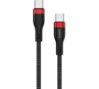 Дата-кабель PERO DC-10 PD Type-C to Type-C, 5A, 100W, 1.5m, Black PRDC-10TTB