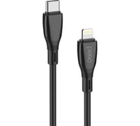 Дата-кабель PERO DC11 PD Type-C to Lightning, 27W, 3m, Black PRDC-11TL3MB