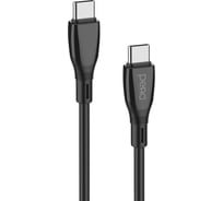 Дата-кабель PERO DC11 PD Type-C to Type-C, 60W, 1m, Black PRDC-11TT1MB