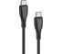 Дата-кабель PERO DC11 PD Type-C to Type-C, 60W, 3m, Black PRDC-11TT3MB 1