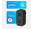 Адаптер сетевой, разветвитель тройник с USB-A + USB-C, 16А с заземлением, ФОТОН, черный 25727 7