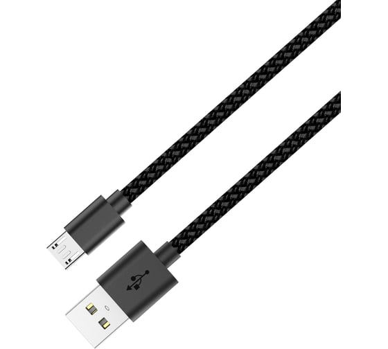 Кабель микро-USB Wiiix черный CB-103-MU/1.0/-B