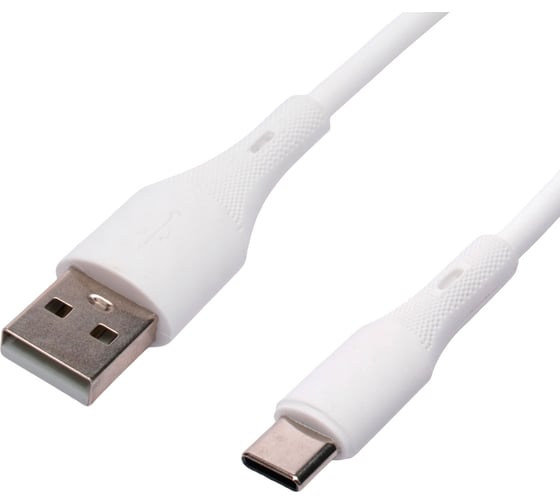 Кабель Cablexpert USB2.0 AM/Type-C, 3А, 18Вт, QC3.0, силиконовый, 24AWG, медь, Pro, 1м, белый, CC-USB2S-AMCM-1M-W