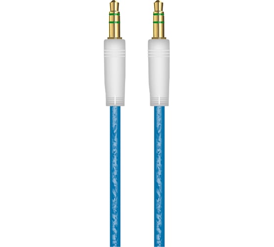 Акустический кабель OXION AUX005 jack (M) - jack(M), 1м, синий, арт. OX-AUX005BL