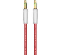 Акустический кабель OXION AUX005 jack (M) - jack(M), 1м, красный, арт. OX-AUX005RD