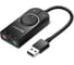 Внешняя стерео звуковая карта Ugreen CM129 (50599) USB External Stereo Sound Adapter, длина 1м. цвет черный 50599_ 1