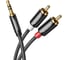 Кабель Ugreen AV1163.5mm Male to 2RCA Male Cable, длина 1м. цвет черный 10749_ 2