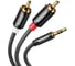 Кабель Ugreen AV1163.5mm Male to 2RCA Male Cable, длина 1м. цвет черный 10749_ 3