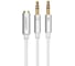 Кабель Ugreen AV140 (10790) Dual 3.5mm Male To 3.5mm Female Audio Cable Aluminum Case. цвет белый 10790_ 2