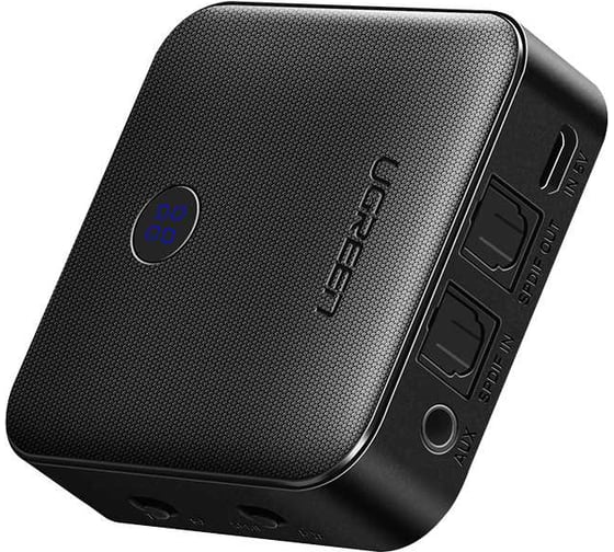 Адаптер Bluetooth приемник/передатчик Ugreen CM144 Bluetooth Transmitter/Receiver Aptx HD 5.0 (LY) (3.5 + optical fiber). цвет черный 70158 1