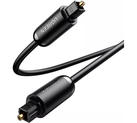 Аудиокабель Ugreen AV122 (70891) Toslink Optical Male To Male Audio Cable, длина 1,5 м. цвет черный 70891_