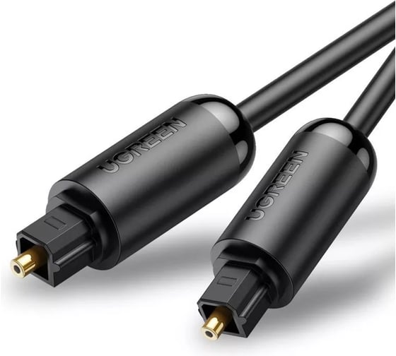 Аудиокабель Ugreen AV122 (70892) Toslink Optical Male To Male Audio Cable, длина 2 м. цвет черный 70892_ 1