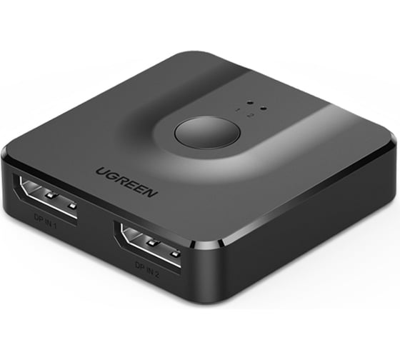 Разветвитель двунаправленный Ugreen CM430 (60622) DisplayPort Bi-directional Switch. Длина кабеля 1м. Цвет: черный 60622_ 1