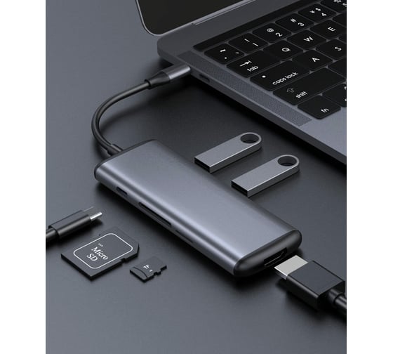 Адаптер Satechi Hagibis Type-C to USB 3.0 UC39-PDMI