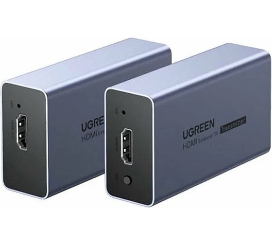 Удлинитель HDMI сигнала Ugreen CM609 () HDMI Extender 50m Over a Single Cat5e/6 50m (EU). Цвет: серый 90811EU