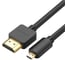 Кабель Ugreen HD127 (30102) Micro HDMI to HDMI Cable. Длина: 1,5м. Цвет: черный 30102_ 1