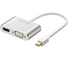 Адаптер Ugreen MD115 (20421) Mini DP to HDMI + VGA Converter. Цвет: серебристый 20421_ 1