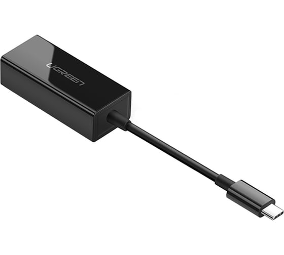 Адаптер Ugreen US236 USB-C 3.1 GEN1 Male to 10/100/1000Mbps, цвет черный () 50307
