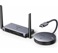 Беспроводной удлинитель Ugreen HDMI сигнала CM586 () Wireless HDMI Extender 50m. Цвет: серый 90909А 90909A