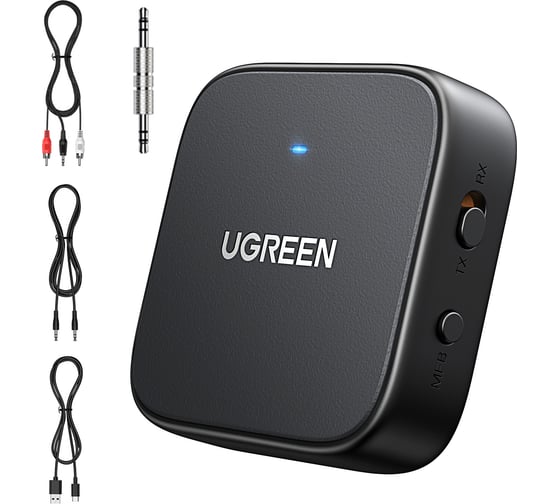 Аудио Bluetooth приемник/передатчик Ugreen CM667 (35223) Bluetooth Audio Receiver Transmitter. Цвет: серый 35223_