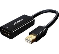 Конвертер Ugreen MD112 (40360) Mini DP to HDMI Female Converter 4K. Цвет: черный 40360_