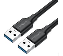 Кабель Ugreen US128 (10369) USB-A 3.0 Male to Male Cable. Длина: 0,5м. Цвет: черный 10369_