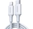 Кабель Ugreen US171 USB-C to Lightning Cable M/M Nickel Plating ABS Shell. Длина: 0,25м. Цвет: белый 60746 1