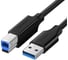 Кабель Ugreen US210 (10372) USB 3.0 AM to BM Print Cable. Длина: 2 м. Цвет: черный 10372_ 1