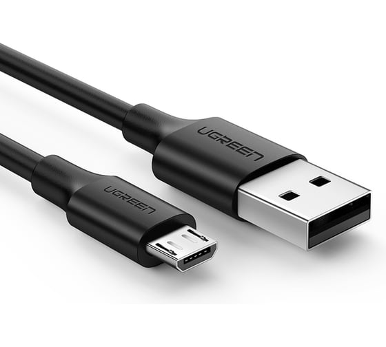 Кабель Ugreen US289 (60827) USB 2.0 A to Micro USB Cable Nickel Plating. Длина: 3м. Цвет: черный 60827_