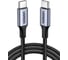 Кабель Ugreen US316 () USB-C 2.0 to USB-C 2.0 5A Data Cable. Длина 3м. Цвет: черный 90120 1
