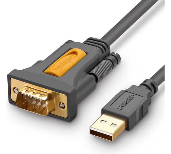 Кабель Ugreen CR104 (20211) USB 2.0 A To DB9 RS-232 Male Adapter Cable. Длина: 1,5м. Цвет: серый 20211_ 1