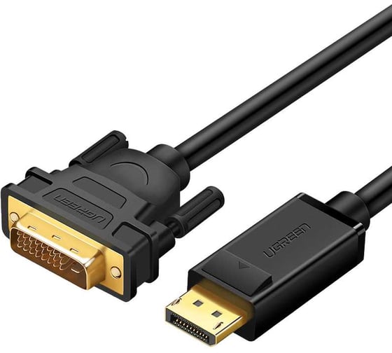 Кабель Ugreen DP103 (10243) DP Male to DVI Male Cable. Длина: 1,5м. Цвет: черный 10243_