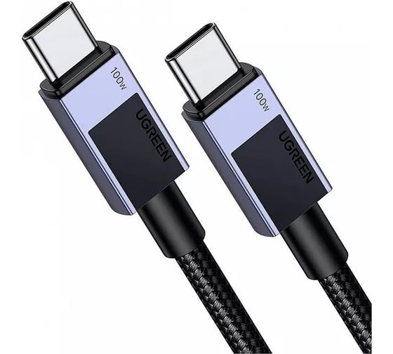 Кабель Ugreen L512 (45064) Type C 2.0 Male To Type C 2.0 Male 5A Data Cable. Длина: 2м. Цвет: черный 45064_