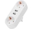 Двойник электрический линейный REXANT 16А с заземлением + 2 USB-порта, 2,4 А, белый 11-1090 1