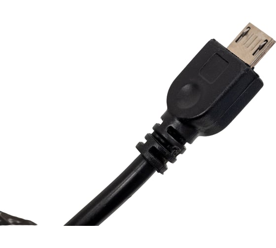 Кабель-переходник Retic USB 2.0, штекер микро-USB, гнездо USB-A OTG, с ферритом чёрный 0,1 м AT3792