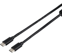 Кабель Retic USB 3.1, штекер-штекер Type-C, с ферритом чёрный 1,8 м AT2118