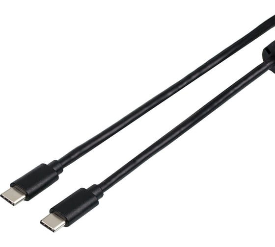 Кабель Retic USB 3.1, штекер-штекер Type-C, с ферритом чёрный 1,8 м AT2118 1