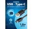 Кабель Retic USB 2.0 штекер Type-C штекер USB-A с ферритом чёрный 1,8 м AT6255 2